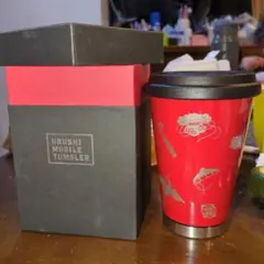 THERMO MUG フタ付きステンレスタンブラー 宝尽くし 朱 【漆】