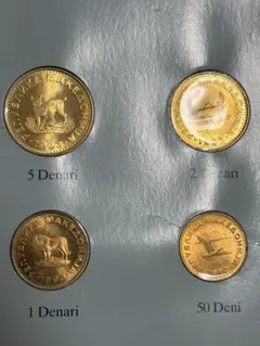 AS500 マケドニア　1993年　ディナール　コインセット　フランクリンミントのサムネイル