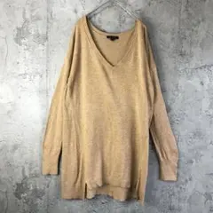 Y1048古着　ニットセーター　オレンジブラウン　90s Y2K