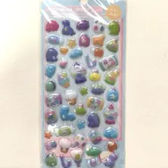 ☆ボンボンドロップシール風　恐竜　立体　ぷくぷくシール