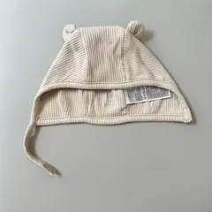 【美品】babyGAP はじめてのお気に入り　くまさん　細リブハット　42cm