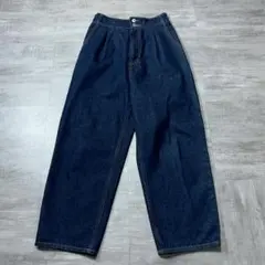 美品 URBAN RESEARCH インディゴブルー デニム ワイドパンツのサムネイル