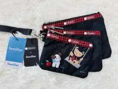 【新品】LeSportsacレスポートサック×familiar 3点セットポーチ