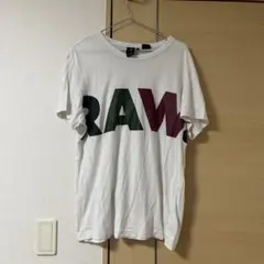 G-STAR RAW 半袖Tシャツ メンズ Mサイズ 白系 カジュアル ロゴT
