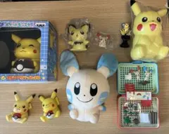 ポケモン　プラスル　マイナン　プチポケハウス　　フィギュア　コロっとまんまる