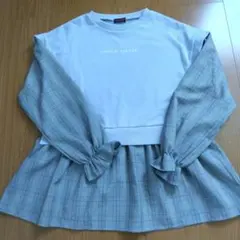 Lovetoxic チュニック（ 水色×チェック柄）