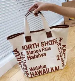 LOCO HAWAII　ロコハワイ　トートバッグ　茶・ブラウン