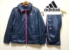 アディダス　XLサイズ　ウインドブレーカー　ハイネック　女性用