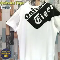 Onitsuka Tiger　オニツカタイガー　Tシャツ　デカロゴ　ビッグロゴ