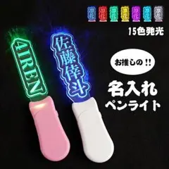 お得な2本セット オリジナル 推し名前 ペンライト SNS 15色発光 推し活