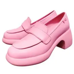 美品 CAMPER カンペール テルマ 厚底 ローファー パンプス 36 ピンクのサムネイル