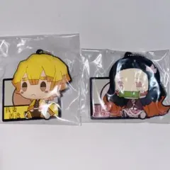 一番くじ　鬼滅の刃〜黎明の刃を持て〜　G賞ラバーマスコット　我妻善逸・竈門禰豆子