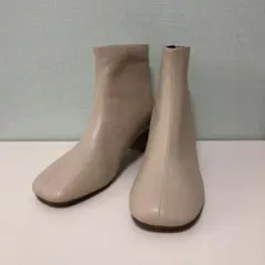 【お値下げ不可】新品未使用☆カーブヒールスクエアトゥブーツ　Lサイズ☆