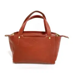 美品 ダコタ レザー ハンドバッグ ミニバッグ 赤 ロゴ型押し