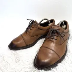 ecco 【24.5㎝】革靴　ビジネスシューズ　ストレート　茶のサムネイル