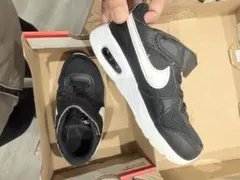 Nike ブラック/ホワイト/ブルー　ベビー靴