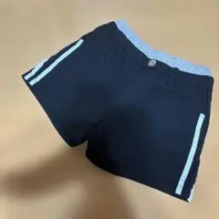黒 サイドライン ショートパンツ 140から150cm向け