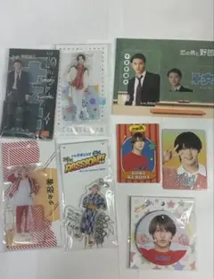 黒田光輝　アクスタ　缶バッジ　プロフィールカード