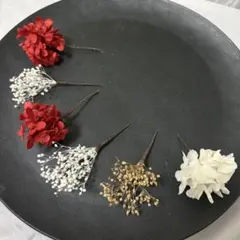 ドライフラワー結婚式成人式お祭り前撮り袴髪飾りNo5