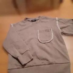 COMME CA ISM ブラウン トレーナー 100cm