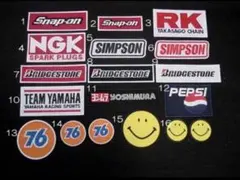 即購入可 メーカーロゴワッペン アイロン接着 選べるワッペン 4枚999円 86