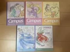 Campus/Logical Air ノート ディズニー プリンセス 5冊セットのサムネイル