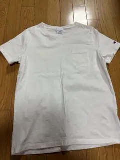 Champion ホワイト ポケットTシャツ Lサイズ