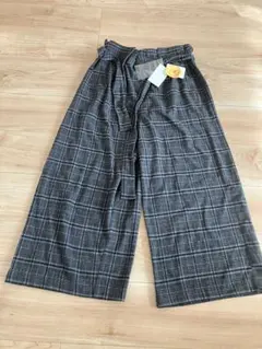 《新品未使用》THE SHOP TK チェック柄 ガウチョパンツ Mサイズ