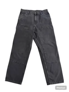 美品 Carhartt WIP カーハート ダブルニー デニム ブラック w32
