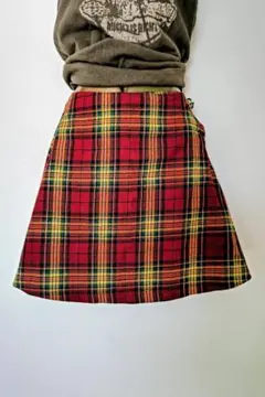 ミニスカート タータンチェック y2kパンク