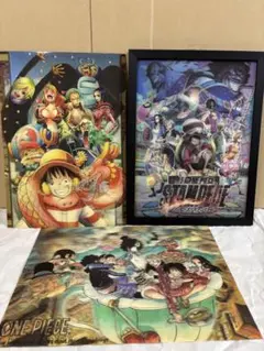 ワンピース3Dポスター 額縁入り バラ売り可 - メルカリ