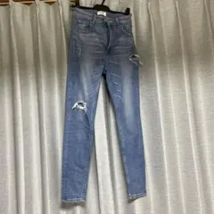 GYDA ダメージスキニーデニム Mサイズ ストレッチ 美脚デニム