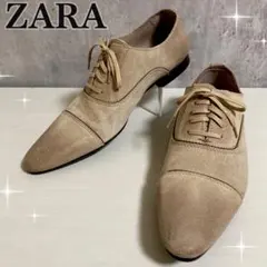 ZARA スエード ストレートチップ ドレスシューズ レースアップシューズのサムネイル