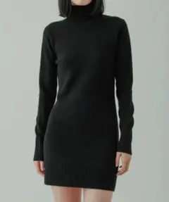 yo BIOTOP⭐︎カシミヤニット　ミニワンピース　タートル