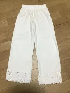 【ZARA/ザラ】レースレギンスパンツ/128cm★ホワイト★キッズ