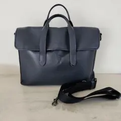 ❗美品❗使いやすいCOACH ネイビー レザー ショルダーバッグ