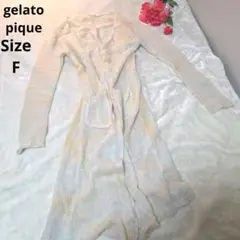 【オシャレ☆gelato pique】薄い黄色　カーディガン　サイズF
