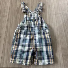 OshKosh B'gosh チェック柄オーバーオール オシュコシュ　100
