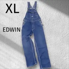 美品 エドウィン デニムサロペット オーバーオール 古着 ゆるだぼ