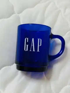 GAP ロゴ入り 青色マグカップ