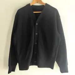 【美品】ユニクロ　スウェットカーディガン　メンズ　Mサイズ　ブラック