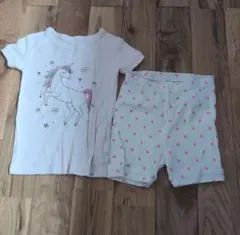 ユニコーンプリント ベビーパジャマ 90cm