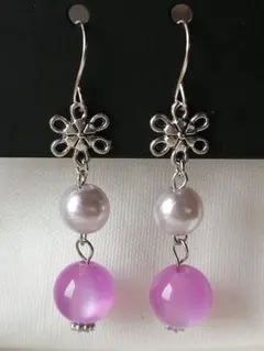 ハンドメイドピアス　[No.118]　ビーズ　ピアス