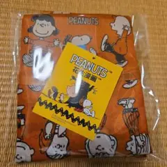 PEANUTS 折りたたみエコバッグ オレンジ