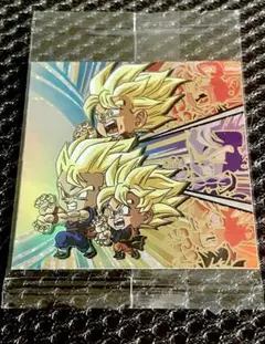 ドラゴンボールZ Super llic ウエハース　孫悟空　他美品レア 箔押し仕様] 超12-28 孫悟空＆孫悟空 (DBR ドラゴンボールレア