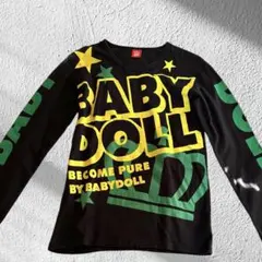 BABYDOLL ロンT M ブラック黒　クラウンロゴ