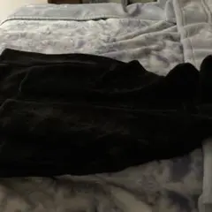 黒いフリース生地