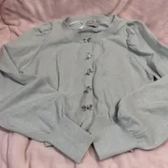 しまむら×皆方由衣　Cherirulu Chocola カーディガン 新品グレー