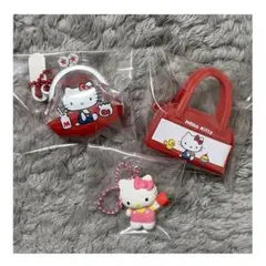 ハローキティ　レトロミニチュアチャーム　　キティーセット