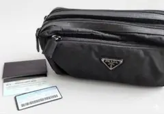 【5月中旬-6月頭発送】PRADA ブラック ナイロン ポーチ